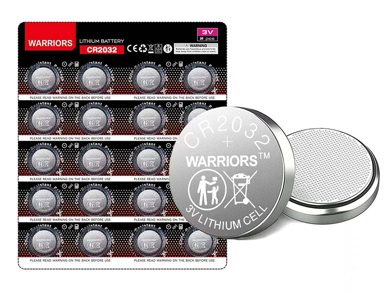 CR2032 lithium coin cell battery